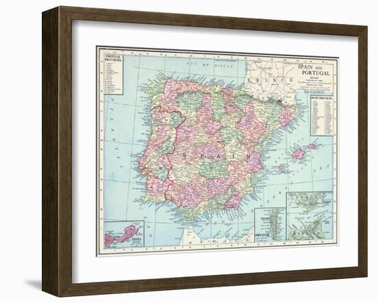 1913, France, Portugal, Spain, Europe-null-Framed Giclee Print