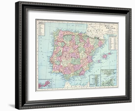 1913, France, Portugal, Spain, Europe-null-Framed Giclee Print