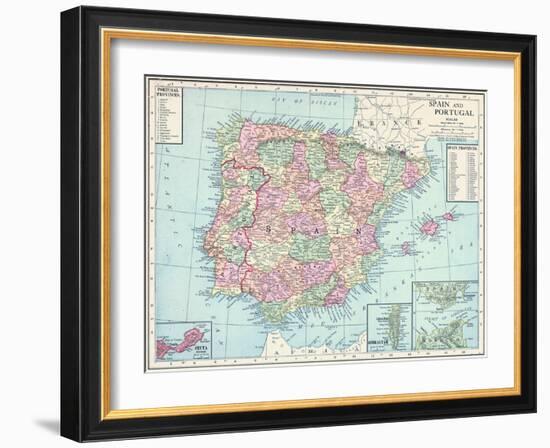 1913, France, Portugal, Spain, Europe-null-Framed Giclee Print