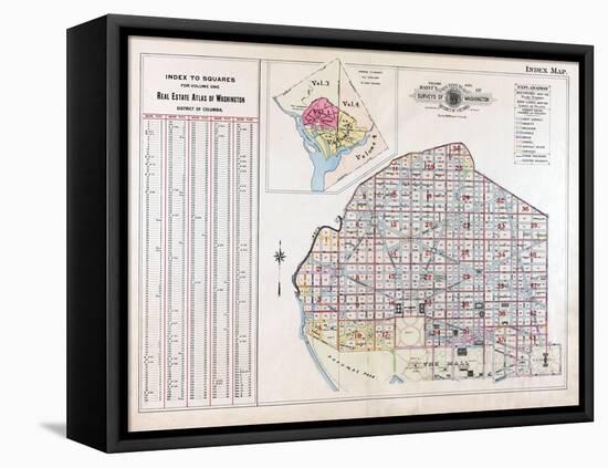 1913, Index Page, District of Columbia, United States-null-Framed Premier Image Canvas