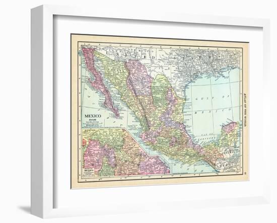 1913, Mexico, Central America-null-Framed Giclee Print