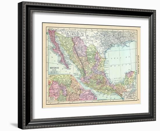 1913, Mexico, Central America-null-Framed Giclee Print