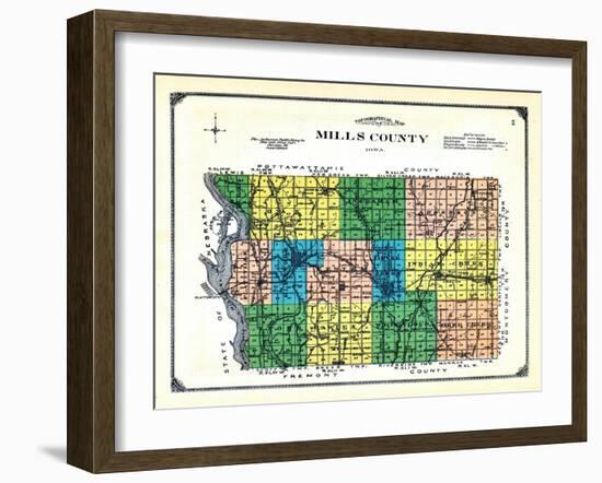 1913, Mills County, Iowa, United States-null-Framed Giclee Print