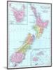 1913, New Zealand, Oceania, New Zealand, Tasmania and Fiji Islands-null-Mounted Giclee Print