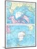 1913, North Pole, South Pole, North and South Polar Regions-null-Mounted Giclee Print