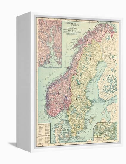 1913, Norway, Sweden, Europe, Norway and Sweden-null-Framed Premier Image Canvas