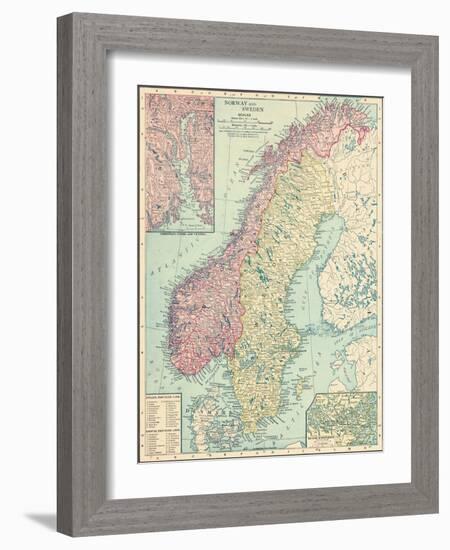 1913, Norway, Sweden, Europe, Norway and Sweden-null-Framed Giclee Print