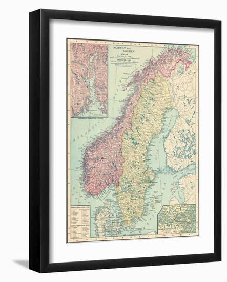 1913, Norway, Sweden, Europe, Norway and Sweden-null-Framed Giclee Print