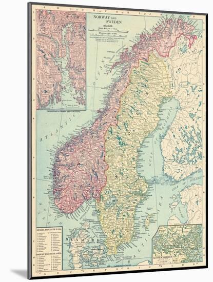 1913, Norway, Sweden, Europe, Norway and Sweden-null-Mounted Giclee Print