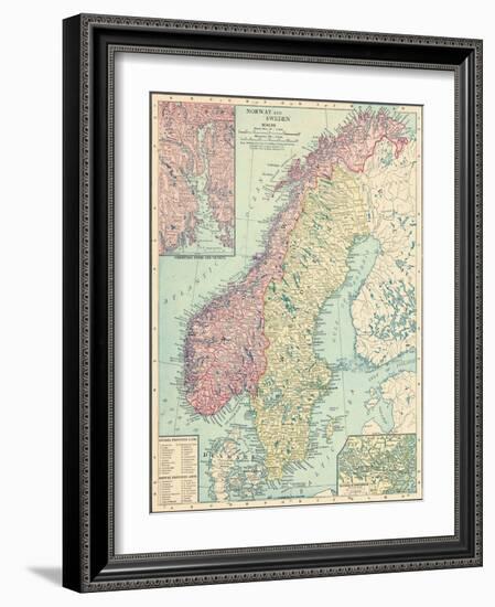 1913, Norway, Sweden, Europe, Norway and Sweden-null-Framed Giclee Print