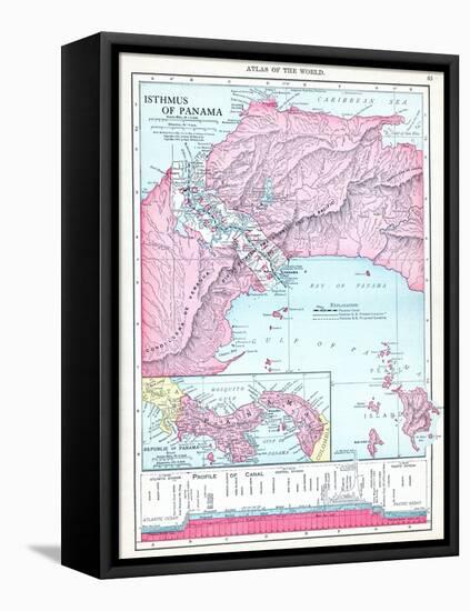 1913, Panama, Central America, Isthmus of Panama-null-Framed Premier Image Canvas