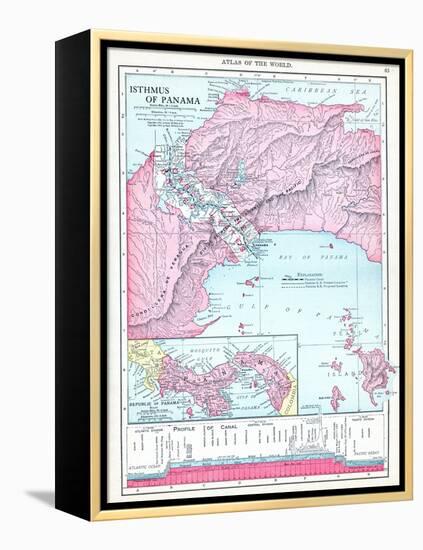 1913, Panama, Central America, Isthmus of Panama-null-Framed Premier Image Canvas