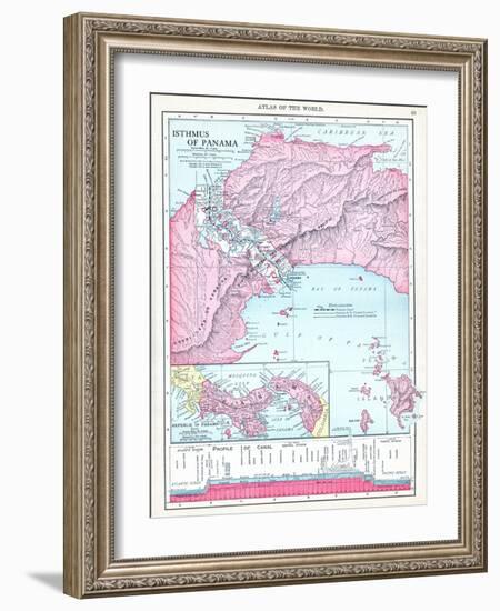 1913, Panama, Central America, Isthmus of Panama-null-Framed Giclee Print