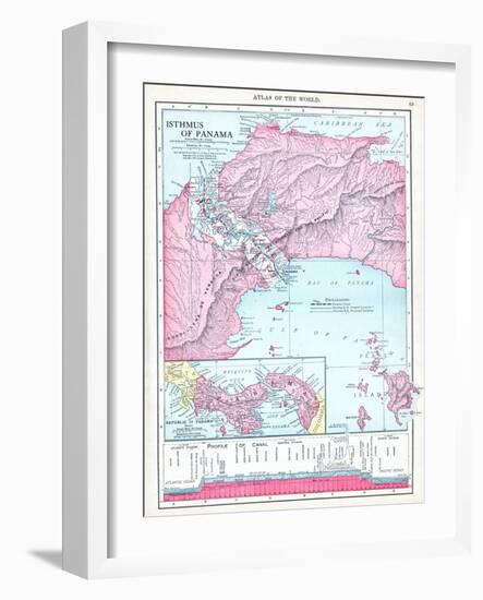 1913, Panama, Central America, Isthmus of Panama-null-Framed Giclee Print