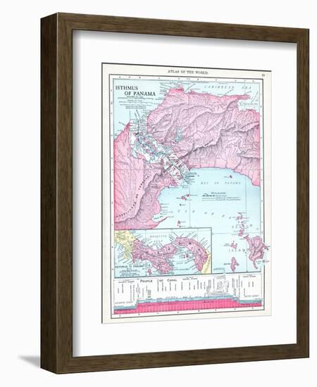 1913, Panama, Central America, Isthmus of Panama-null-Framed Giclee Print