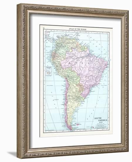 1913, South America-null-Framed Giclee Print