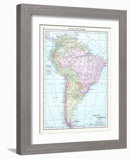 1913, South America-null-Framed Giclee Print