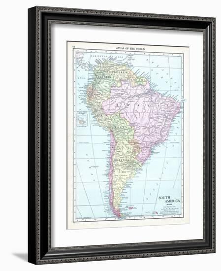 1913, South America-null-Framed Giclee Print