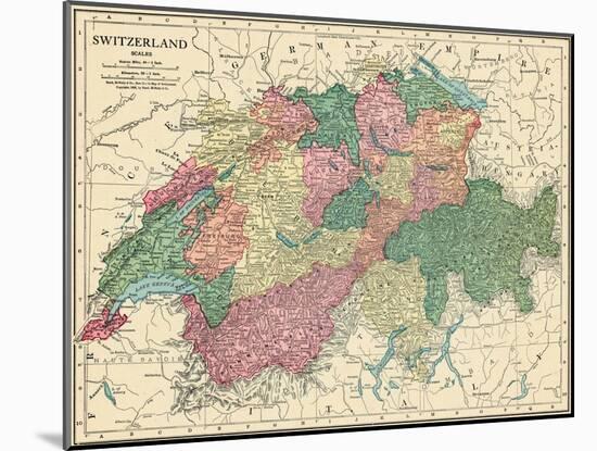 1913, Switzerland, Europe-null-Mounted Giclee Print