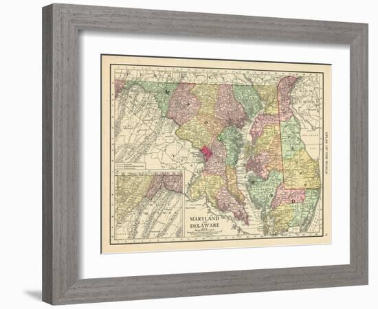 1913, United States, Delaware, Maryland, North America-null-Framed Giclee Print