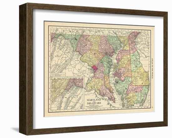 1913, United States, Delaware, Maryland, North America-null-Framed Giclee Print