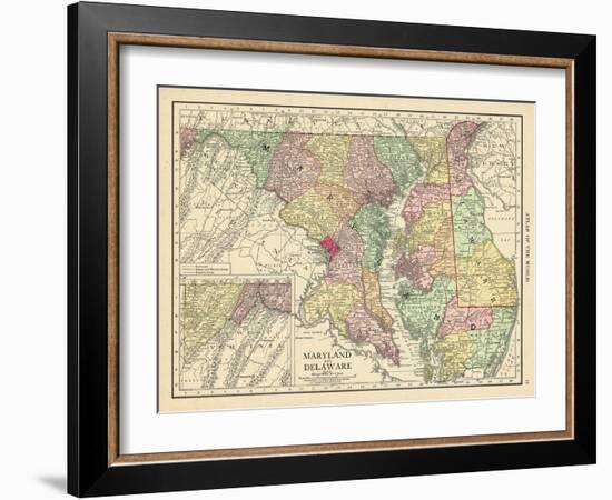 1913, United States, Delaware, Maryland, North America-null-Framed Giclee Print