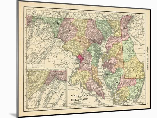 1913, United States, Delaware, Maryland, North America-null-Mounted Giclee Print