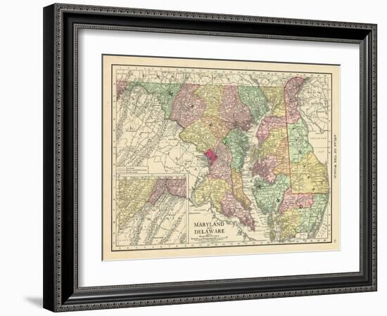 1913, United States, Delaware, Maryland, North America-null-Framed Giclee Print