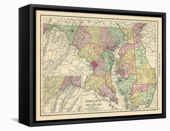 1913, United States, Delaware, Maryland, North America-null-Framed Premier Image Canvas