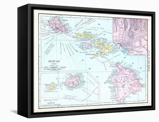 1913, United States, Hawaii, North America-null-Framed Premier Image Canvas