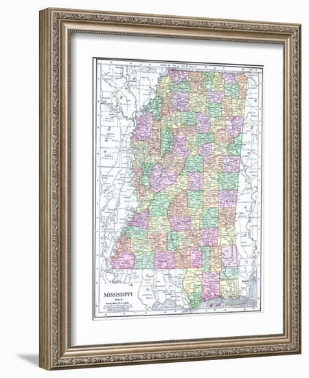 1913, United States, Mississippi, North America-null-Framed Giclee Print