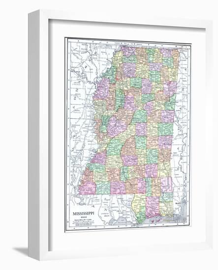 1913, United States, Mississippi, North America-null-Framed Giclee Print