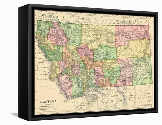 1913, United States, Montana, North America-null-Framed Premier Image Canvas