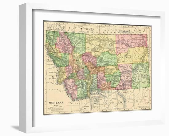 1913, United States, Montana, North America-null-Framed Giclee Print