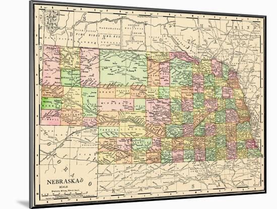 1913, United States, Nebraska, North America-null-Mounted Giclee Print