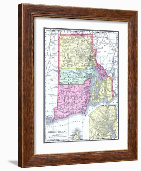 1913, United States, Rhode Island, North America, Rhode Island-null-Framed Giclee Print