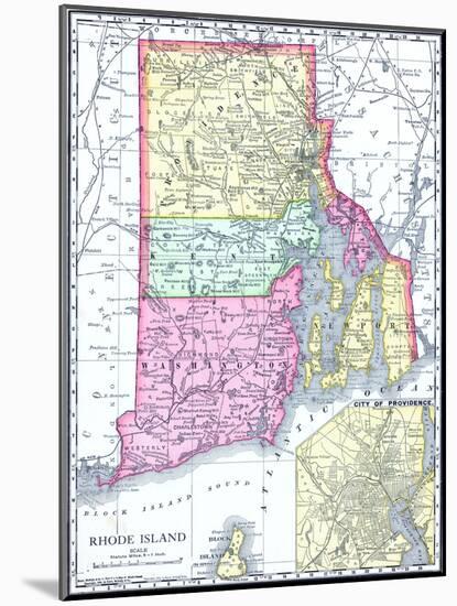 1913, United States, Rhode Island, North America, Rhode Island-null-Mounted Giclee Print