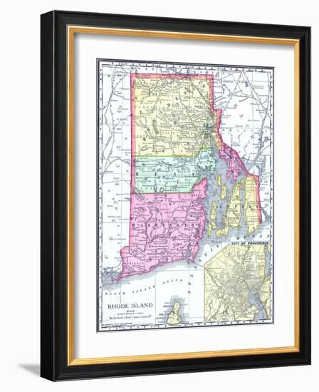 1913, United States, Rhode Island, North America, Rhode Island-null-Framed Giclee Print