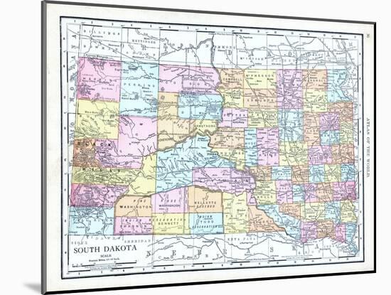 1913, United States, South Dakota, North America, South Dakota-null-Mounted Giclee Print