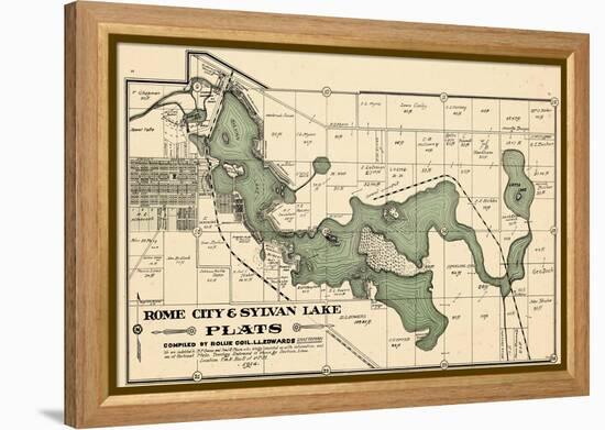 1914, Rome City and Sylvan Lake, Indiana, United States-null-Framed Premier Image Canvas