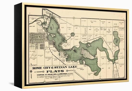 1914, Rome City and Sylvan Lake, Indiana, United States-null-Framed Premier Image Canvas
