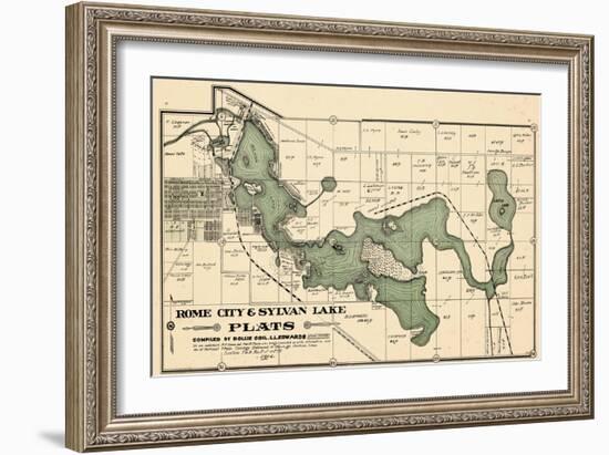 1914, Rome City and Sylvan Lake, Indiana, United States-null-Framed Giclee Print