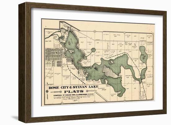 1914, Rome City and Sylvan Lake, Indiana, United States-null-Framed Giclee Print