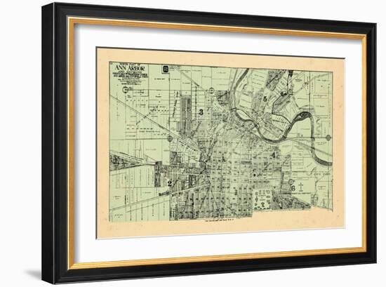 1915, Ann Arbor - North, Michigan, United States-null-Framed Giclee Print