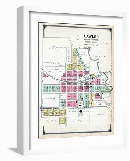 1915, Lawler, Iowa, United States-null-Framed Giclee Print