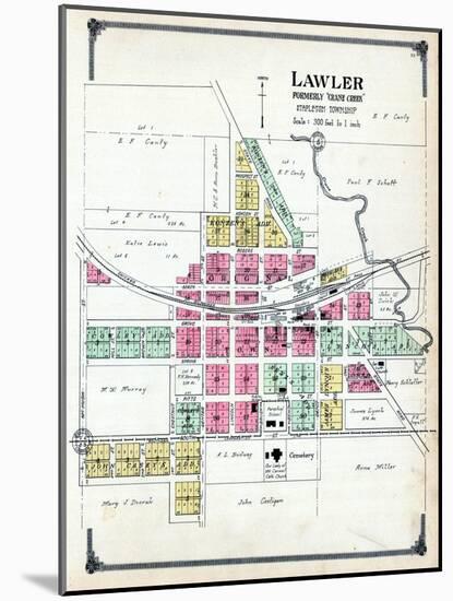 1915, Lawler, Iowa, United States-null-Mounted Giclee Print