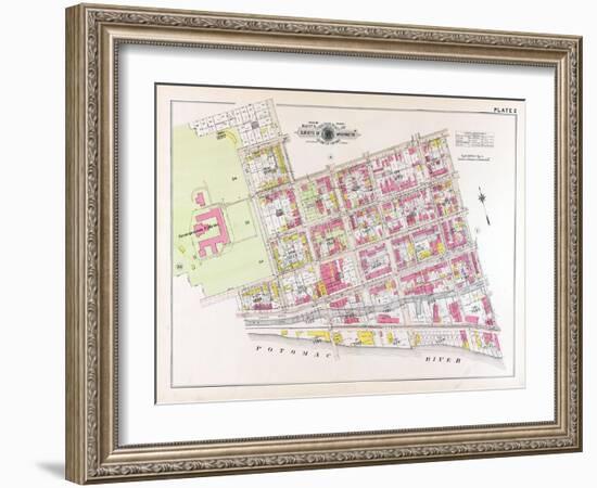 1915, Plate 2, Georgetown College, District of Columbia, United States-null-Framed Giclee Print