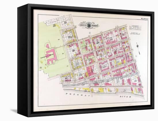 1915, Plate 2, Georgetown College, District of Columbia, United States-null-Framed Premier Image Canvas