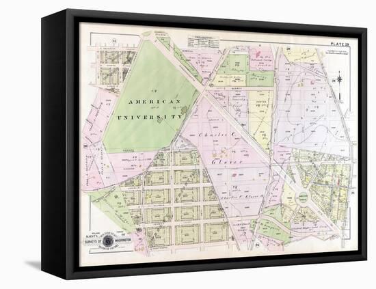 1915, Plate 29, American University, District of Columbia, United States-null-Framed Premier Image Canvas