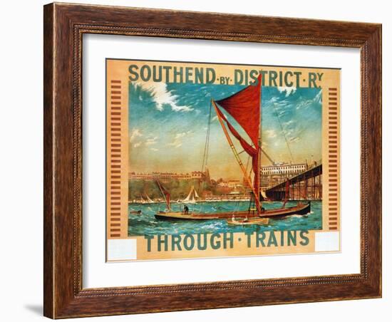 1915-Southend By District Railway-London Underground-Framed Art Print